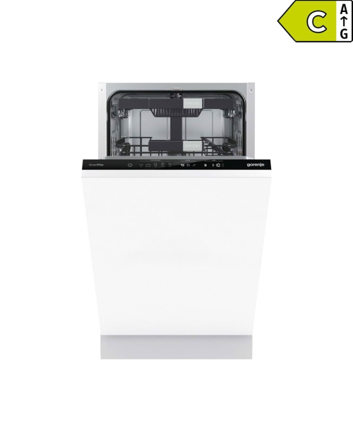 Gorenje 10 seturi, GV583C10 – Mașină de spălat vase complet încorporabilă 45 cm, Clasa C, TotalDry, import Germania 🇩🇪