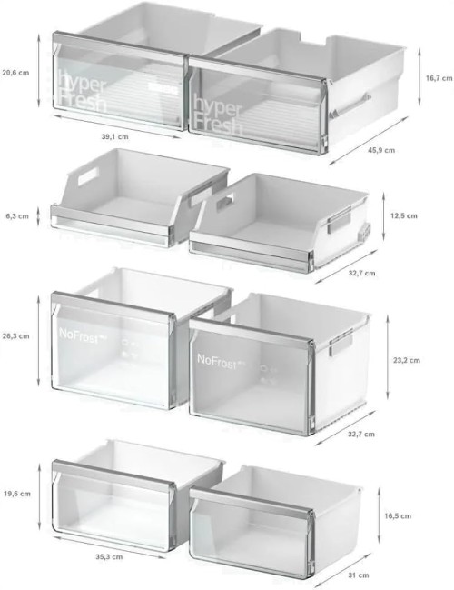 Siemens 574 L,iQ700, KF96DPXEA  – Combină frigorifică French Door, Total noFrost, dozator apă & gheață, Home Connect, Clasa E, import Germania 🇩🇪
