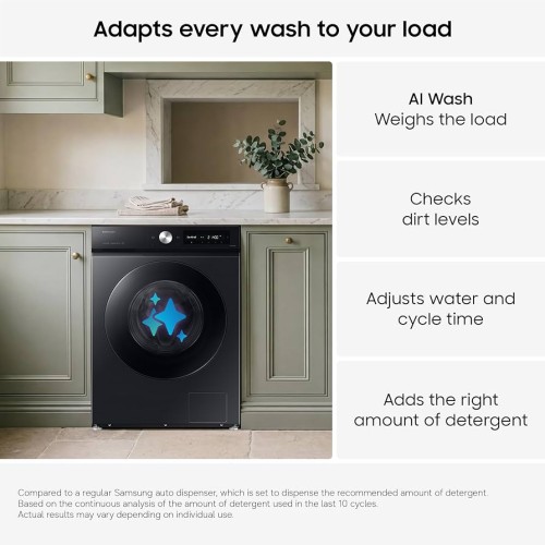 Samsung⁠ 9 kg, WW90DB7U94GB – Mașină de spălat rufe Bespoke AI, Clasa A, 1400 rpm, AI Wash, AI Ecobubble, Wi-Fi, import Germania 🇩🇪