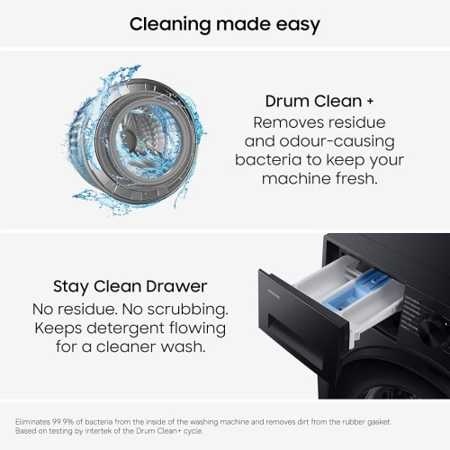 Samsung⁠ 9 kg, WW90DB7U94GB – Mașină de spălat rufe Bespoke AI, Clasa A, 1400 rpm, AI Wash, AI Ecobubble, Wi-Fi, import Germania 🇩🇪
