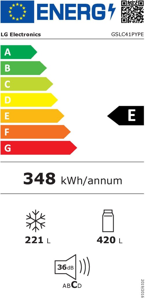 LG 641 L GSLC41PYPE – Side by Side, Total No Frost, dozator apă & gheață, Clasa E, import Germania 🇩🇪
