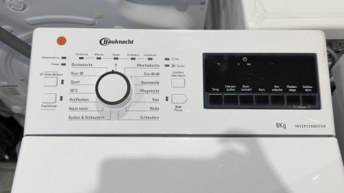 Bauknecht 6 kg, WMT Super Eco 624 A N – mașină de spălat verticală, clasa A, 1200 rpm, motor Inverter, import Germania 🇩🇪