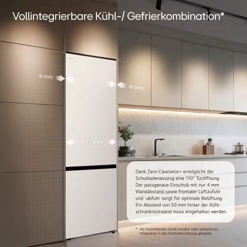 LG 375L, GBBS726ASW – combină frigorifică Total No Frost, clasa A, Wi-Fi, import Germania 🇩🇪