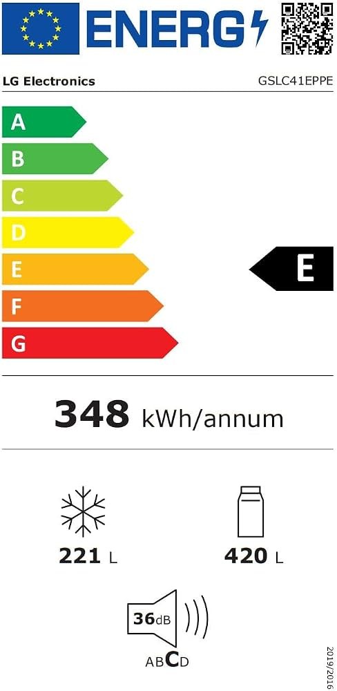 LG 641L, GSLC41EPPE – Side-by-Side No Frost, apă + gheață, rezervor 4,3 L, clasa E, import Germania 🇩🇪