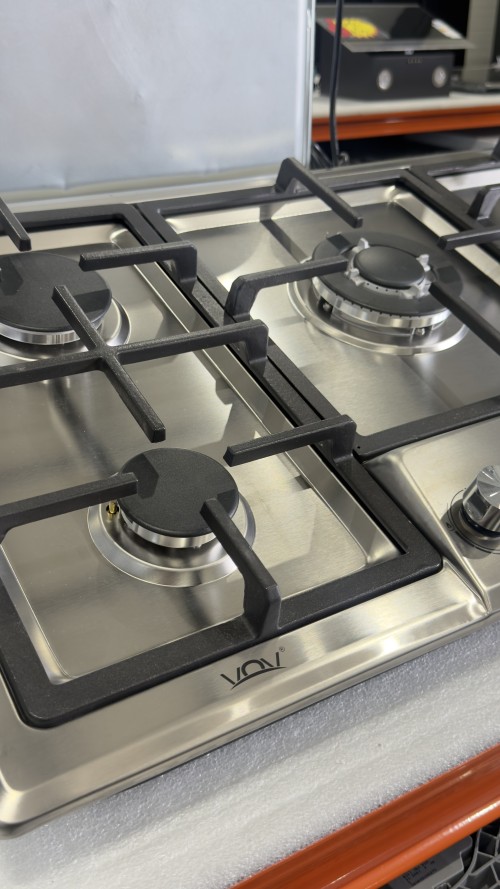 VOV VEBF9026SS-7F + VGH90-5001S – Set cuptor electric 90 cm, 132 L + plită gaz 90 cm, 5 arzătoare, Clasa A