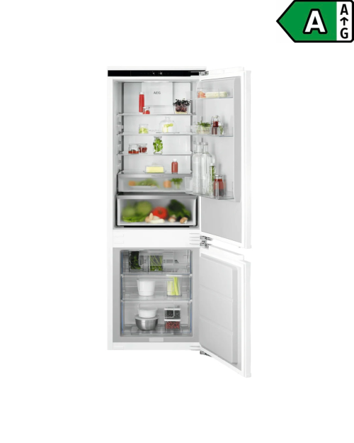 AEG 245 L, TC7CS181AF⁠ 925553060 – combină frigorifică încorporabilă clasa A, TwinTech NoFrost, AI CoolAssist, ChillZone 0°C, 27 dB, import Germania 🇩🇪