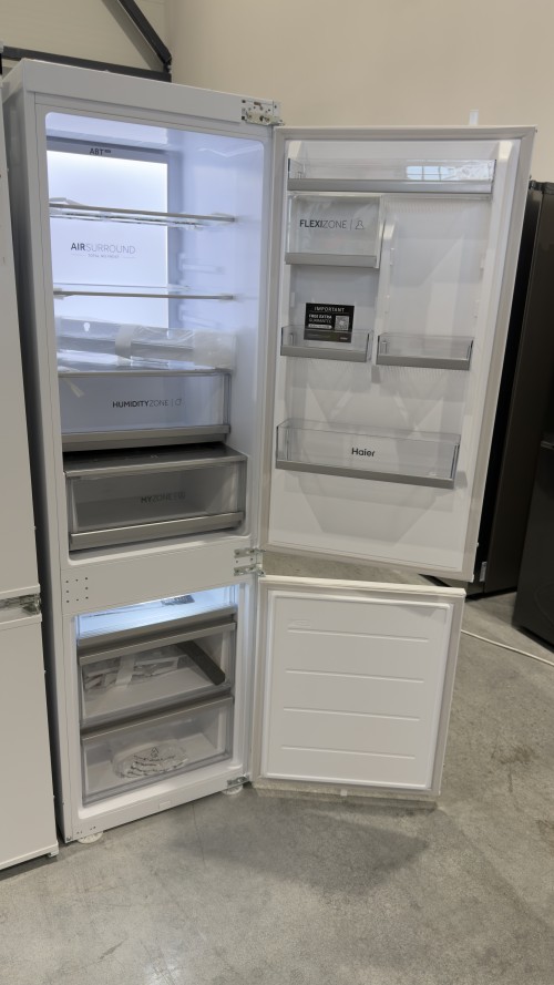 Haier 268 L, HBW7518BT– combină frigorifică complet încorporabilă, clasa B, Total No Frost, Wi-Fi hOn, My Zone, Humidity Zone, ABT, import Germania 🇩🇪