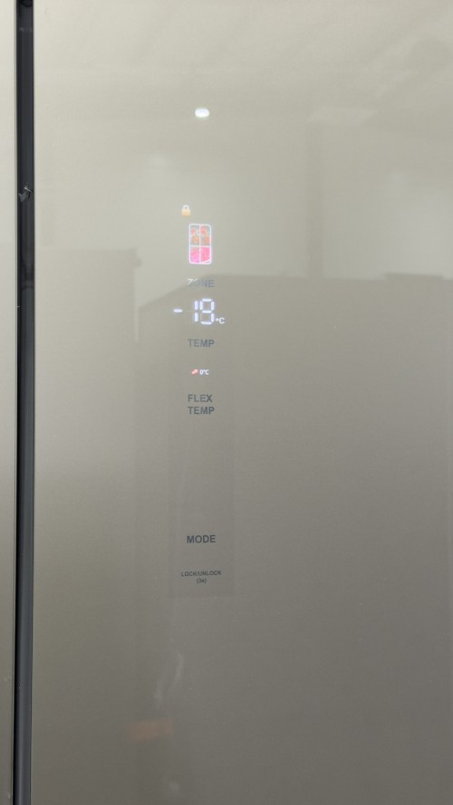GRF 485 L SLC836091CG1 – Cross Door 4 uși, Total No Frost, Inverter, Flex Temp -4/0/+4°C, Cooling 360°, Slot-In 60 cm, Vetro Champagne, clasa E