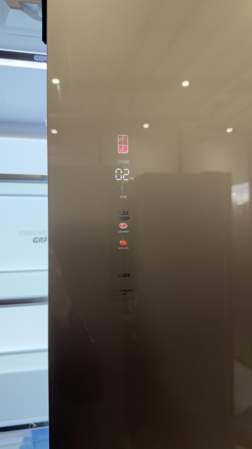 GRF 485 L SLC836091CG1 – Cross Door 4 uși, Total No Frost, Inverter, Flex Temp -4/0/+4°C, Cooling 360°, Slot-In 60 cm, Vetro Champagne, clasa E