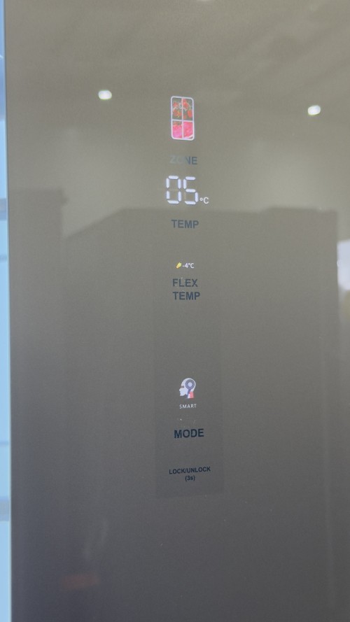 GRF 485 L SLC836091CG1 – Cross Door 4 uși, Total No Frost, Inverter, Flex Temp -4/0/+4°C, Cooling 360°, Slot-In 60 cm, Vetro Champagne, clasa E