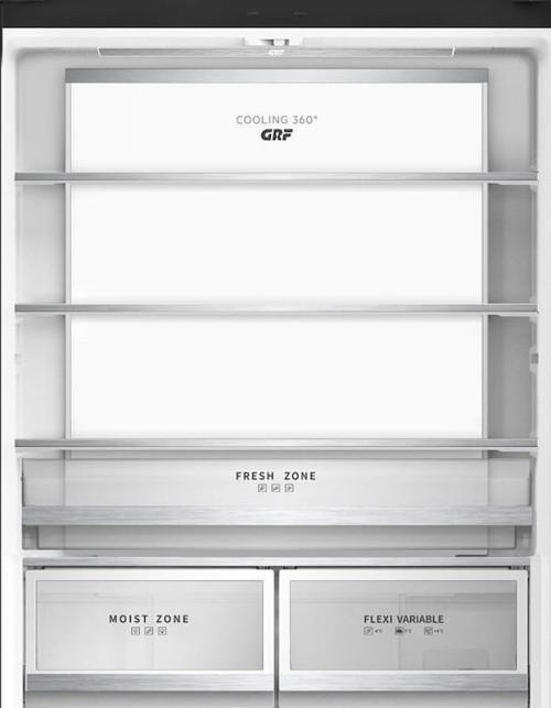 GRF 485 L SLC836091CG1 – Cross Door 4 uși, Total No Frost, Inverter, Flex Temp -4/0/+4°C, Cooling 360°, Slot-In 60 cm, Vetro Champagne, clasa E