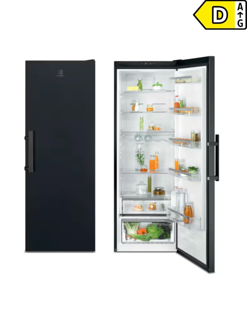 Electrolux 390 L, KRR7DK– frigider fără congelator, MultiFlow, ExtraChill, clasa D, negru mat