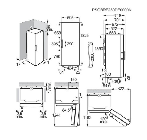 Electrolux 390 L, KRR7DK– frigider fără congelator, MultiFlow, ExtraChill, clasa D, negru mat
