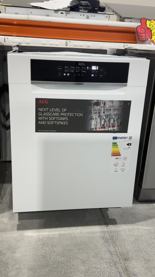 AEG 14 seturi, FBB75717PW – mașina vase incorporabila,AEG 7000 GlassCare, clasa B, SatelliteClean®, AirDry, ExtraHygiene, alb