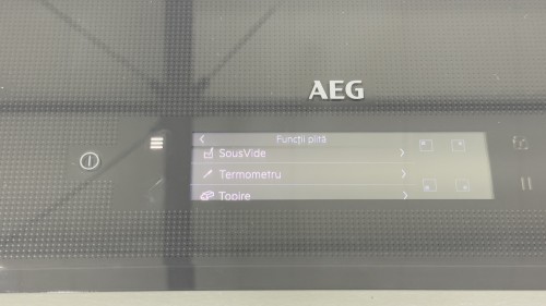 AEG 80 cm, IAE84881FB – plită inducție aeg 9000 SensePro 4 zone, SensePro®, SousVide, SenseFry, sondă wireless, TFT Color Touch, Bridge, Hob2Hood
