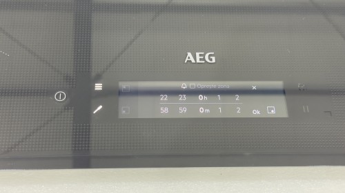 AEG 80 cm, IAE84881FB – plită inducție aeg 9000 SensePro 4 zone, SensePro®, SousVide, SenseFry, sondă wireless, TFT Color Touch, Bridge, Hob2Hood