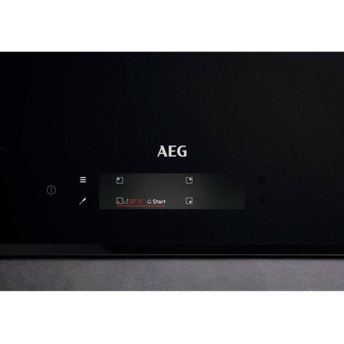 AEG 80 cm, IAE84881FB – plită inducție aeg 9000 SensePro 4 zone, SensePro®, SousVide, SenseFry, sondă wireless, TFT Color Touch, Bridge, Hob2Hood
