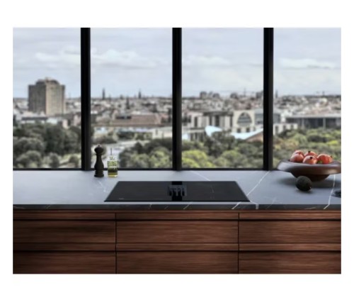 AEG 70cm, NCH74B01CB– aeg serie 6000 plită inducție + hotă integrată, 4 zone, Bridge, PowerBoost, extracție automată, A+, Made in Germany 🇩🇪