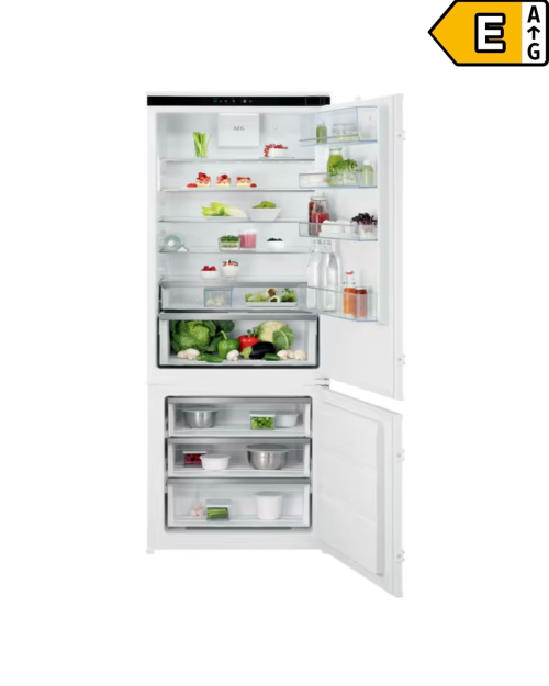 AEG 376 L, NSC7G751ES– combină frigorifică incorporabilă, GreenZone+, TwinTech® Total No Frost, MaxiSpace, clasa E
