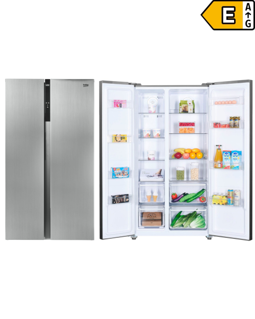 Beko 532 L GNO5322XPN (8996313200) – Combină frigorifică/frigider Side-by-Side, No Frost, ProSmart Inverter, clasa E