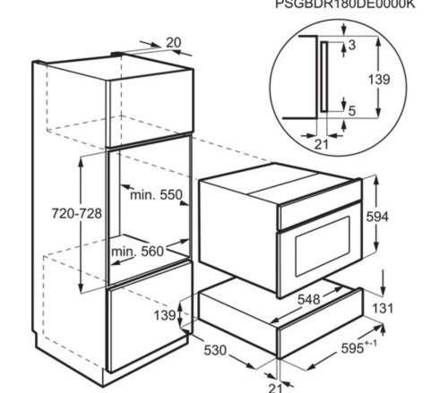 AEG 6 seturi KDE911424M 947727513 – sertar termic incorporabil 60 cm, 30–80°C, inox