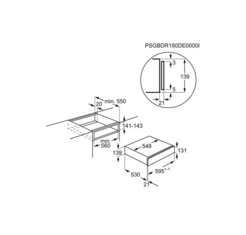 AEG 6 seturi KDE911424M 947727513 – sertar termic incorporabil 60 cm, 30–80°C, inox