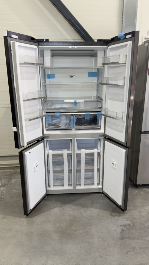 GRF 485 L SLC836091BX1 – Cross Door 4 uși, Total No Frost, Clasa E, Flex Temp, Cooling 360°, Black Inox