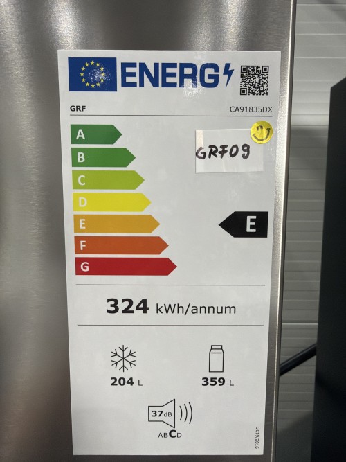 GRF 560 L CA91835DX – frigider Cross Door 4 uși, Total No Frost, dispenser apă 2,5 L, Inverter, Clasa E