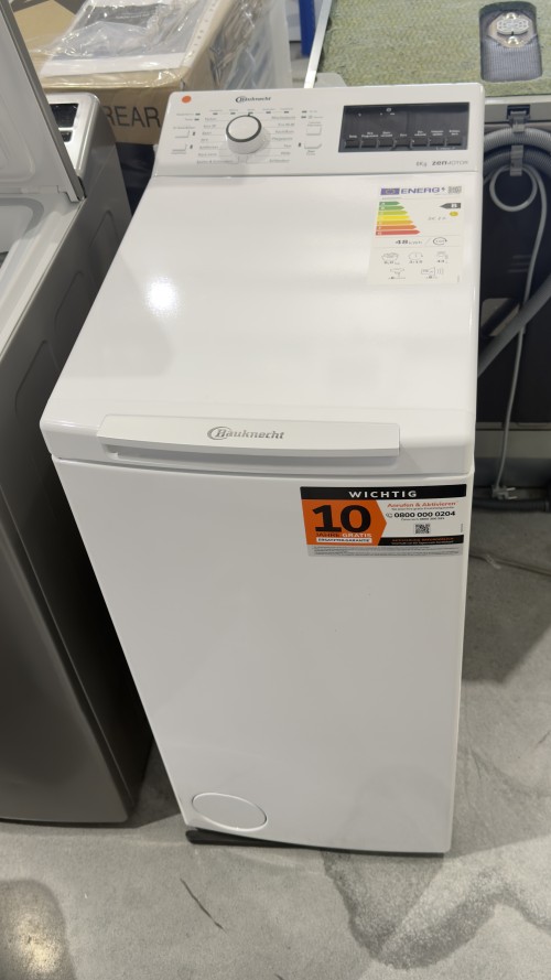 Bauknecht 6 kg WMT Pro Eco 6ZB – mașină de spălat rufe cu încărcare verticală, ZEN Direct Drive, Clasa B