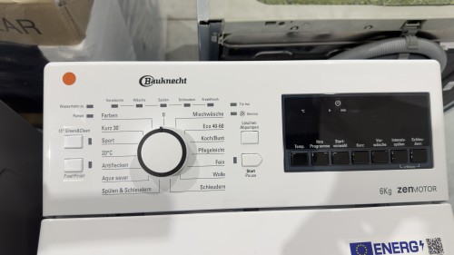 Bauknecht 6 kg WMT Pro Eco 6ZB – mașină de spălat rufe cu încărcare verticală, ZEN Direct Drive, Clasa B