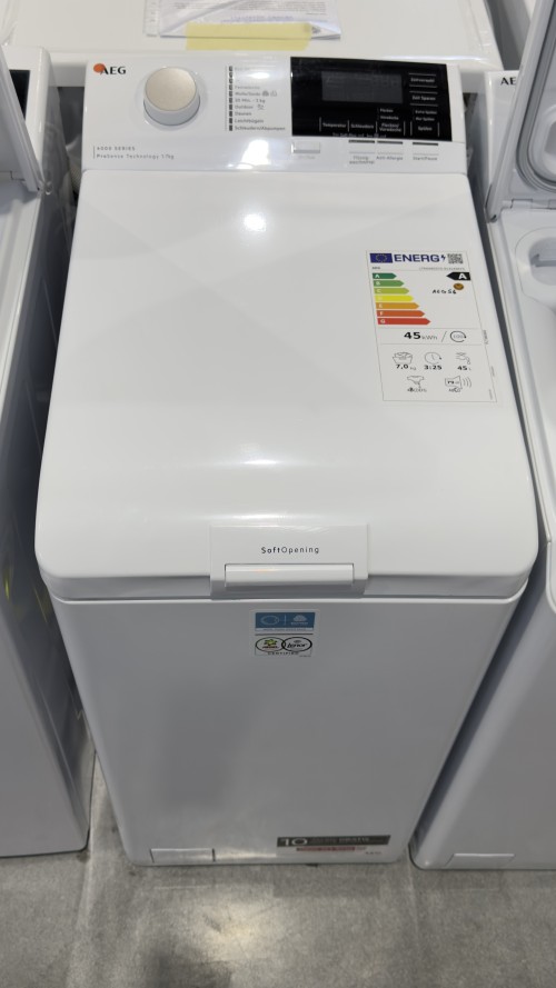AEG 7 kg LTR6A60370 (913143675) – Mașină de spălat rufe cu încărcare verticală, Clasa A, ProSense®, Inverter, 1300 rpm