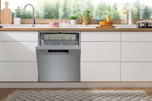 Gorenje 13 seturi GU642E90X – Mașină de spălat vase sub blat, Clasa E, SpeedWash 15 min, AquaStop, inox