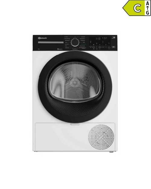 Bauknecht 8 kg BD 8C WBS – Uscător cu pompă de căldură, Clasa C, Precision Dry, HomeWhiz Wi-Fi