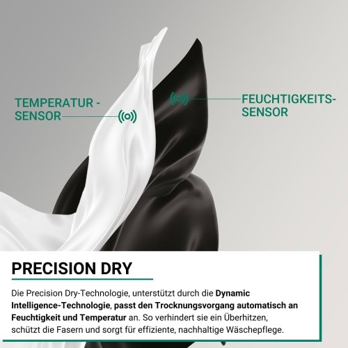Bauknecht 8 kg BD 8C WBS – Uscător cu pompă de căldură, Clasa C, Precision Dry, HomeWhiz Wi-Fi