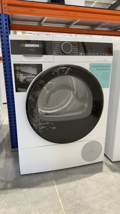 Siemens iQ500 9 kg WQ45G2D00 – uscător cu pompă de căldură, Clasa C, selfCleaning Condenser, autoDry