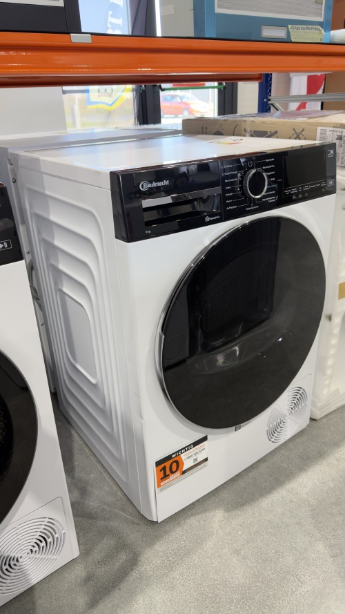 Bauknecht 8 kg BT 87A WB – uscător cu pompă de căldură + abur, Clasa A, IronEase, SteamTherapy, Wi-Fi