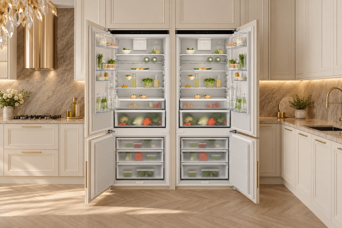 Electrolux 752 L, 2× KNR7TE75T (925975014) – Set combine frigorifice încorporabile tip French Door, TwinTech® Total No Frost Plus, GreenZone, Clasa E