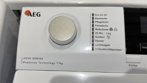 AEG 7 kg LTR6A60370 (913143675) – mașină de spălat verticală, 1300 rpm, ProSense, SoftOpening, Clasa A