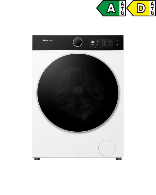 Hisense 10,5/6 kg WD5I1045BWQ – mașină de spălat cu uscător, Clasa A, 1400 rpm, Auto Dosing, Wi-Fi, abur