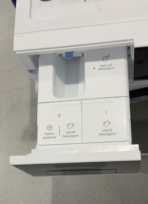 Hisense 10,5/6 kg WD5I1045BWQ – mașină de spălat cu uscător, Clasa A, 1400 rpm, Auto Dosing, Wi-Fi, abur