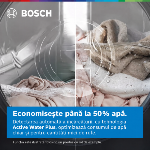 Bosch 9 kg WUU28T49 – Mașină de spălat rufe Serie 6, Clasa A, 1400 RPM, SpeedPerfect, ActiveWater Plus, BiThermic