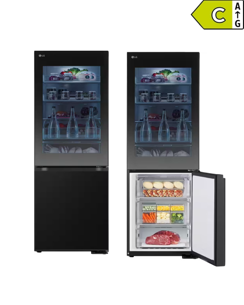 LG 349 L GBG5160CEV – Combină frigorifică, Clasa C, InstaView, Total No Frost, Wi-Fi, import Germania 🇩🇪