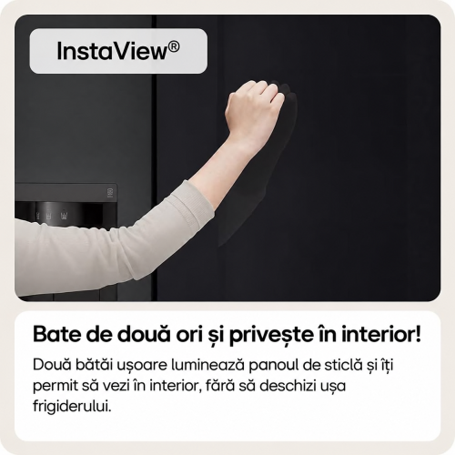 LG 349 L GBG5160CEV – Combină frigorifică, Clasa C, InstaView, Total No Frost, Wi-Fi, import Germania 🇩🇪