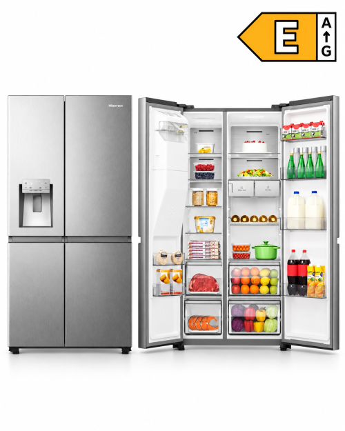 Hisense 632 L RS818N4TIE1 – Frigider Side-by-Side, clasa E, import Germania 🇩🇪