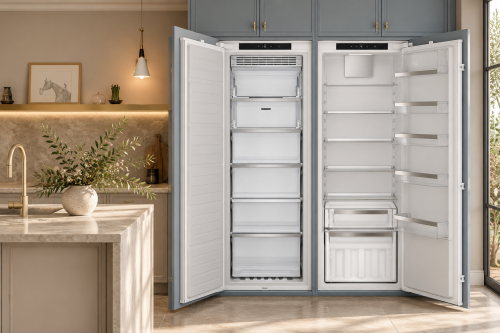 Smeg 522 L – Set încorporabil frigider + congelator S9L174D1D și S9F174DND, import Germania 🇩🇪