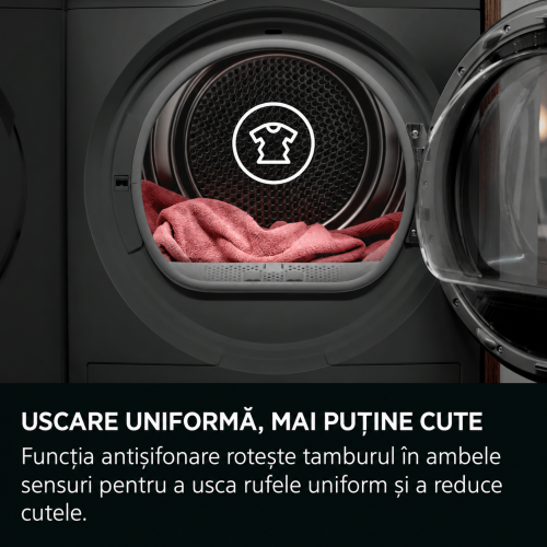 AEG 9 kg TR739G4PDS – Uscător de rufe cu pompă de căldură, clasa C