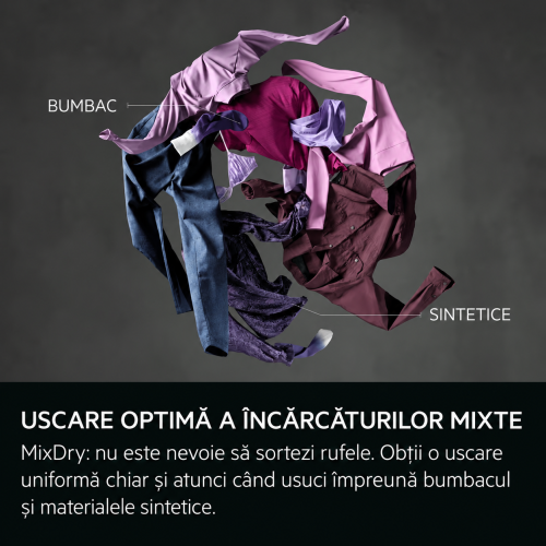 AEG 9 kg TR739G4PDS – Uscător de rufe cu pompă de căldură, clasa C