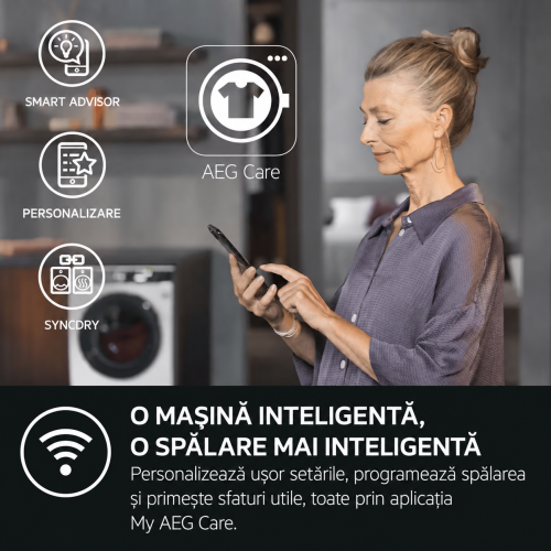 AEG 9 kg LFR73H169Q – Mașină de spălat rufe, 1.600 rot/min, clasa A