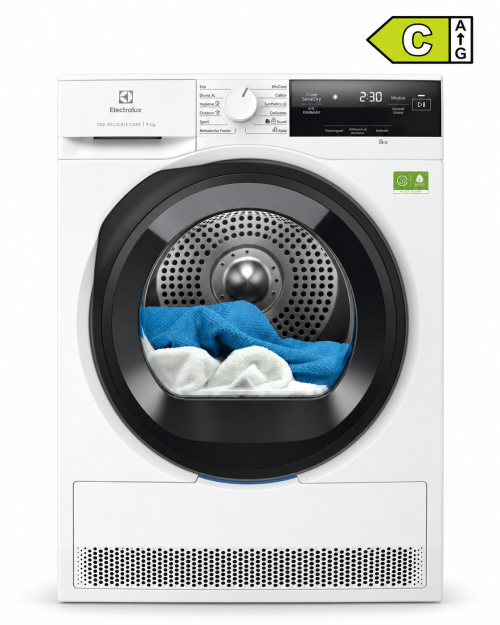 Electrolux EW7HI395BN – Uscător de rufe cu pompă de căldură, 9 kg, clasa C