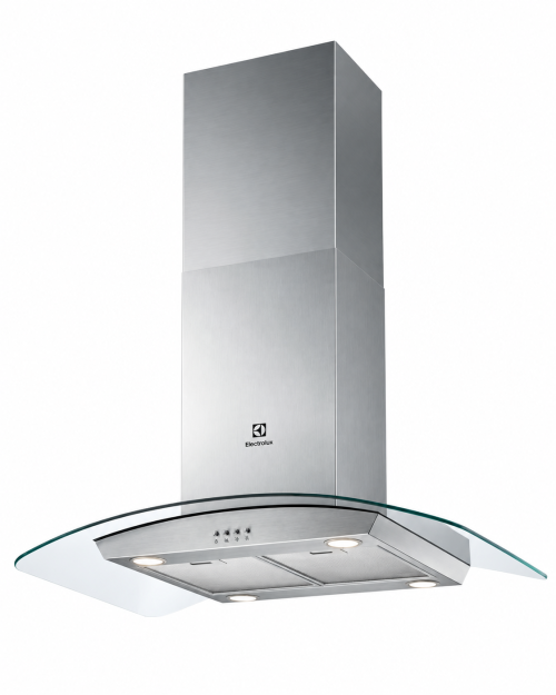 Electrolux 90 cm LFI519X – Hotă pentru insulă, inox și sticlă curbată, clasa C